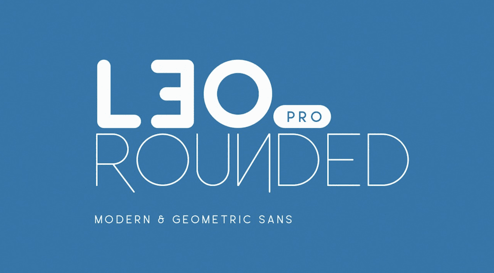 The Leo rounded font.