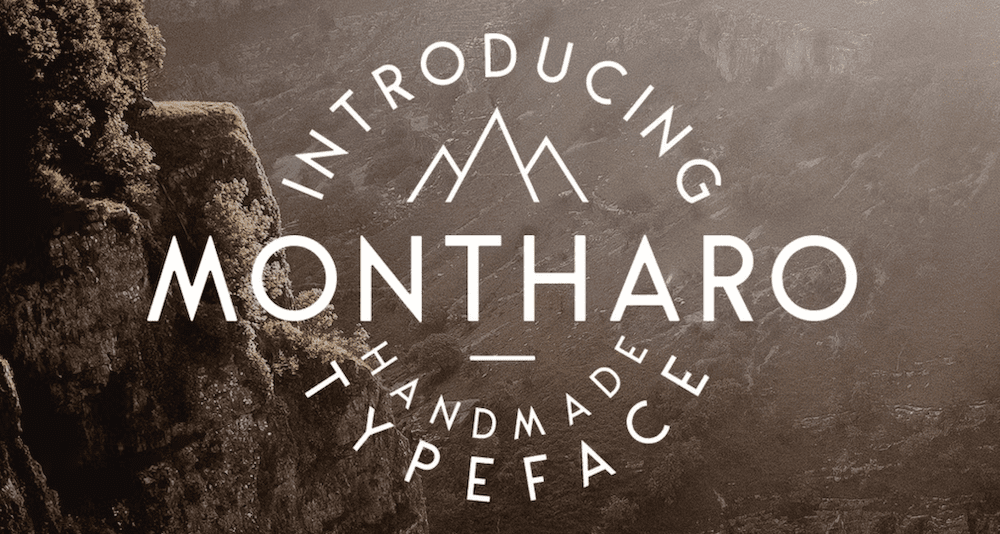 The Montharo font.