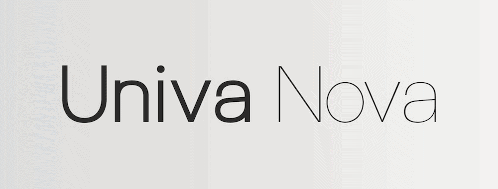 The Univa Nova font.