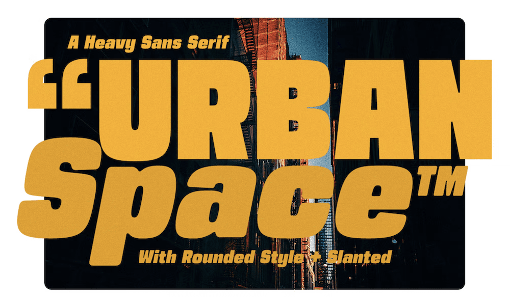 The Urban Space font.