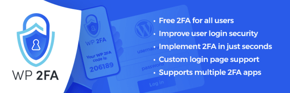 The WP 2FA banner from WordPress.org.