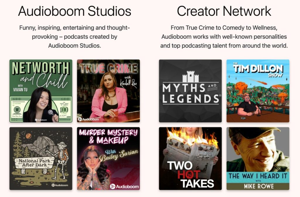 Audioboom podcasts